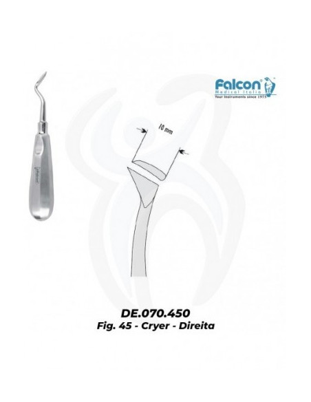 Cryer Direita 10mm, 45