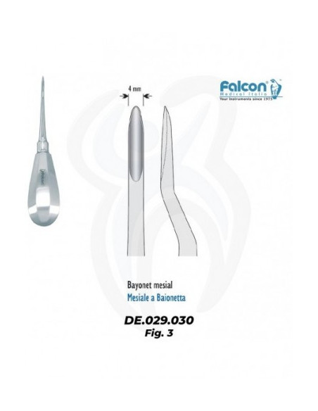 Bein Baioneta Mesial 4mm, 3