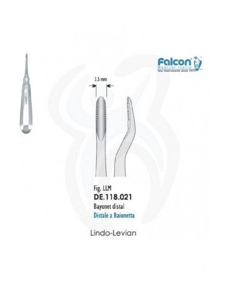 Lindo-Levian Estriado Baioneta Distal 3.5mm, LLM