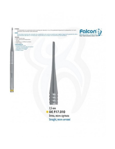 Micro Serrilhado Reto 2.5mm