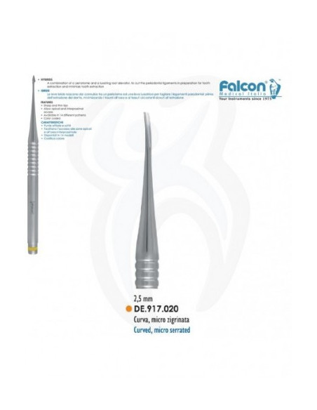 Micro Serrilhado Curvo 2.5mm