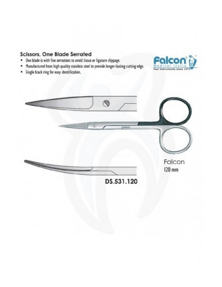 Serrilhada Falcon Curva 120mm
