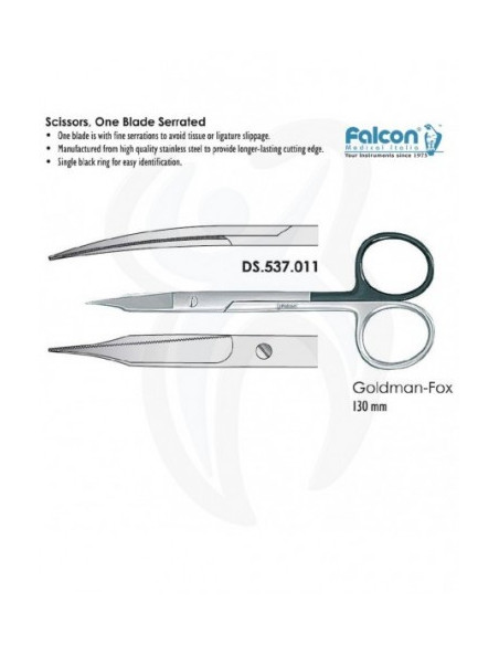 Serrilhada Goldman-Fox Curva 130mm