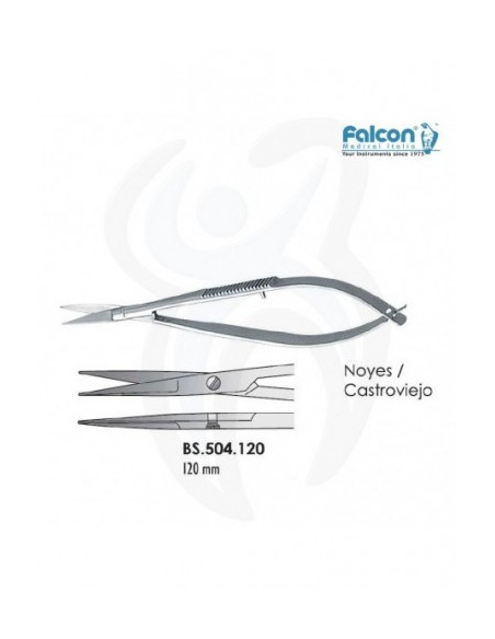 Tesoura Noyes/Castroviejo Reta 120mm