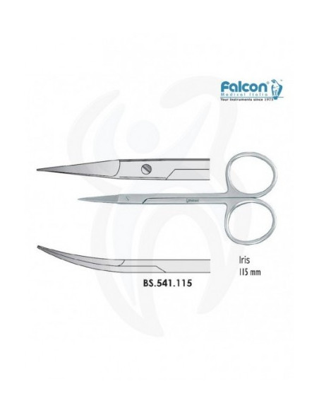 Tesoura Iris Curva Lateral 115mm