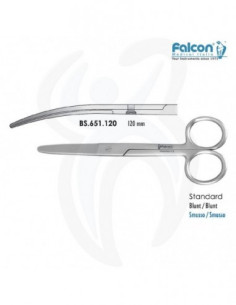 Tesoura Falcon C/C Curva 120mm