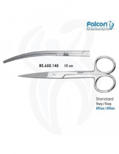 Tesoura Falcon A/A Curva 145mm