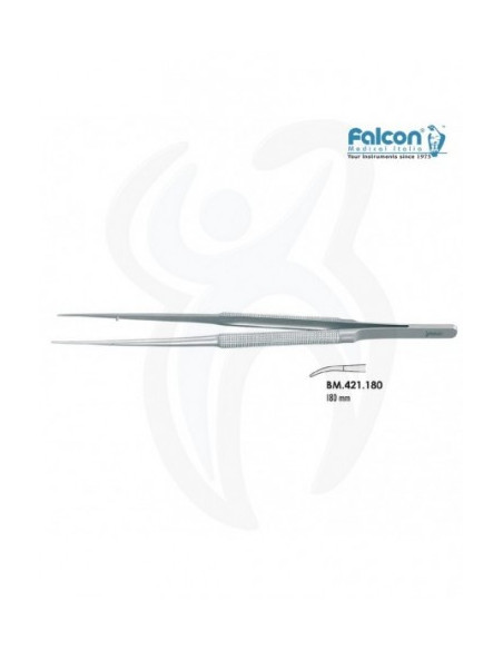 Micro Pinça Curva 180mm