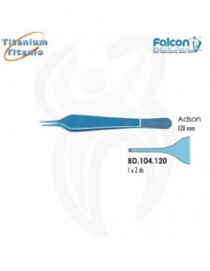 Titânio Adson 1x2º 120mm