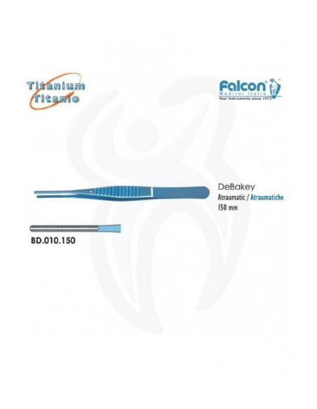 Titânio DeBakey 2mm 150mm