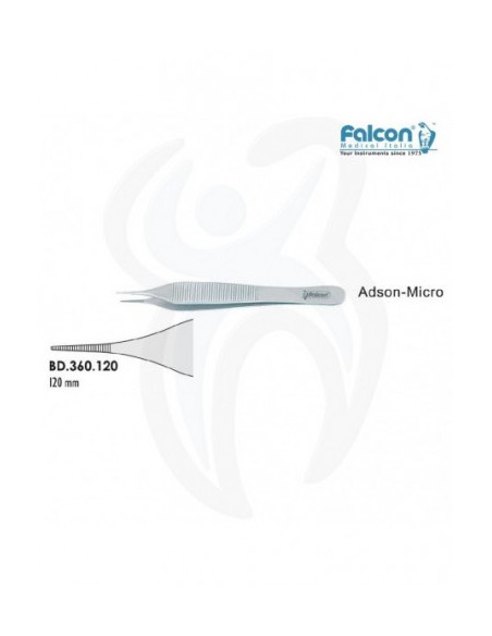 Adson-Micro serrilhada 120mm