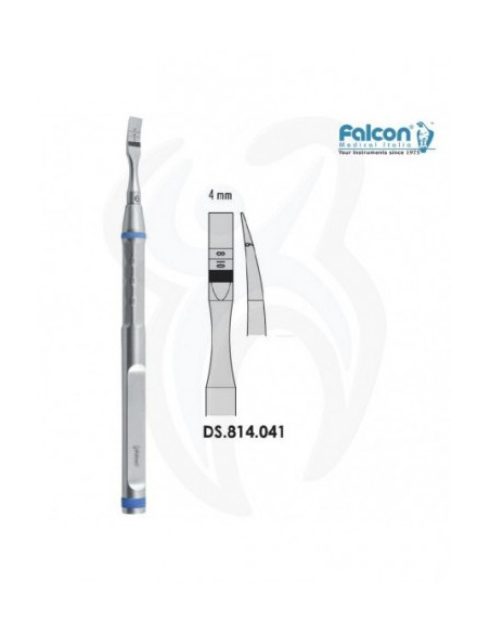 Osteótomo marcação Curvo 4mm