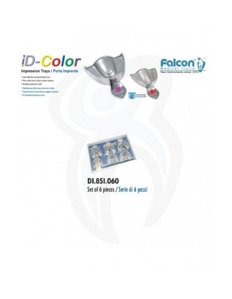 Kit 6 Peças EUA Perfurada Rebordo