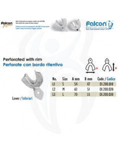 Perfuradas com Rebordo Inferior Crianças