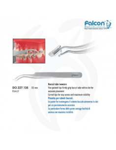 Pinça para tubos bucais Keat 135mm