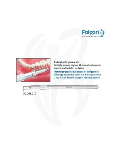Posicionador brackets para dentes posteriores