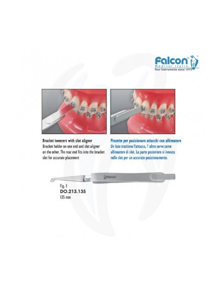 Pinça posicionar brackets com alinhador 1