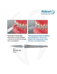 Pinça posicionar brackets com alinhador 3
