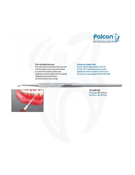 Ferramenta de dobra distal (fios até 0.76mm)