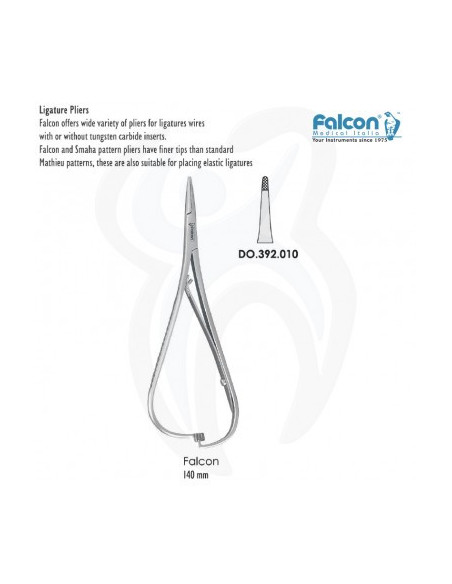 Pinça de ligadura Falcon 140mm x-fine