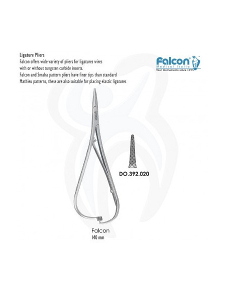 Pinça de ligadura Falcon 140mm fine