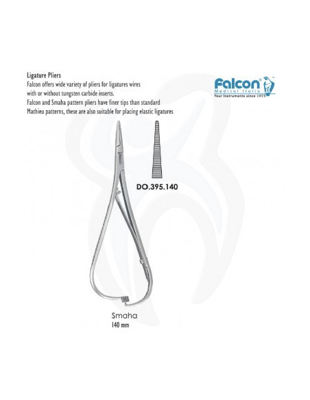 Pinça de ligadura Smaha 140mm Reta
