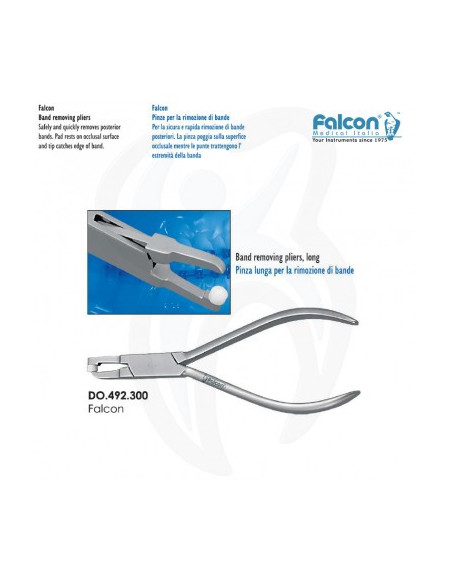Alicate para remover bandas, longo