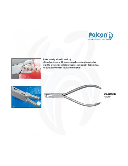 Alicate remover brackets ponta plástico
