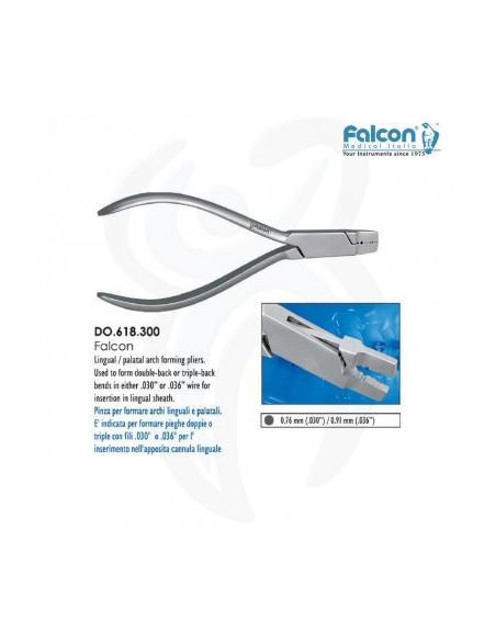 Alicate formador de arco lingual / palatal.