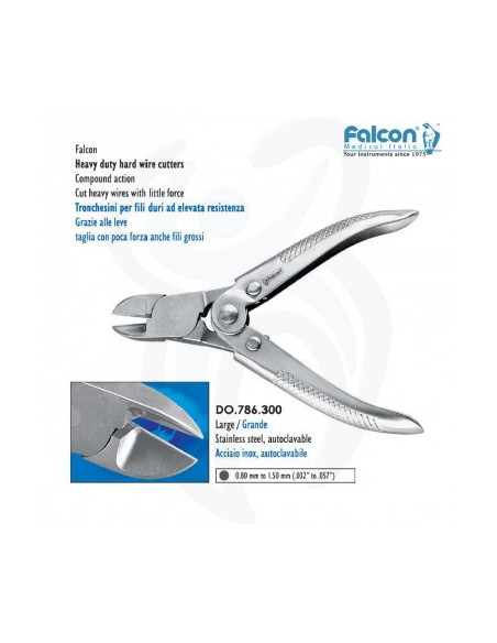 Cortador lateral de fio muito grosso Falcon, grande