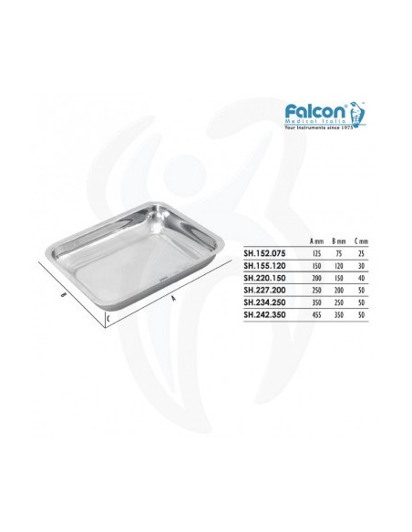 Bandeja 125x75x25