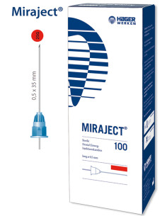 Agujas Miraject  Ø 0,5 mm × 35 mm