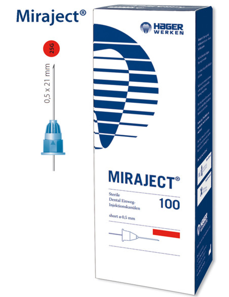 Agulhas Miraject Ø 0,5 mm × 21 mm