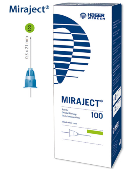 Agulhas Miraject Ø 0,3 mm × 21 mm