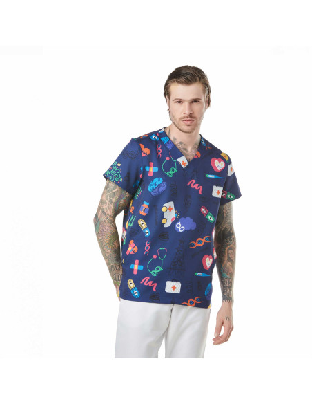 Casaca Sanitária District Masculino – Tecido Scotland Bloom