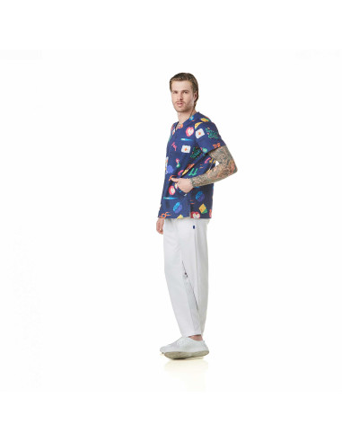 Casaca Sanitária District Masculino – Tecido Scotland Bloom