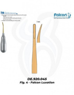 Falcon Estriado Curvo 3mm 4